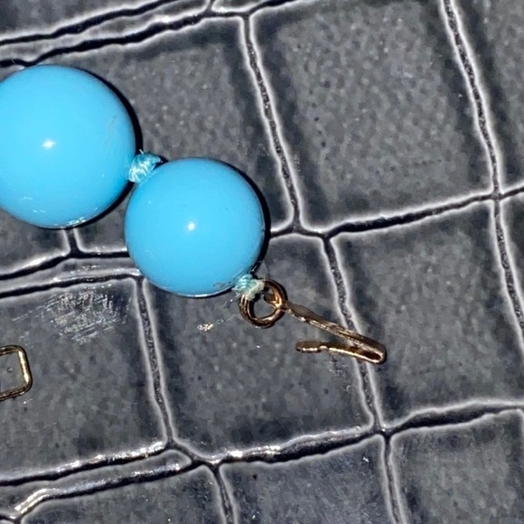 14K Y GOLD TURQUOISE NECKLACE gorgeous new white box and tag present - Picture 8 of 10